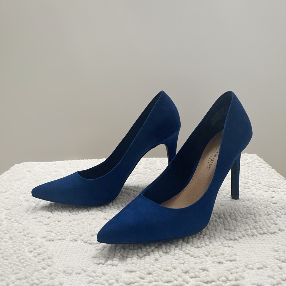 Blue Suede Heels